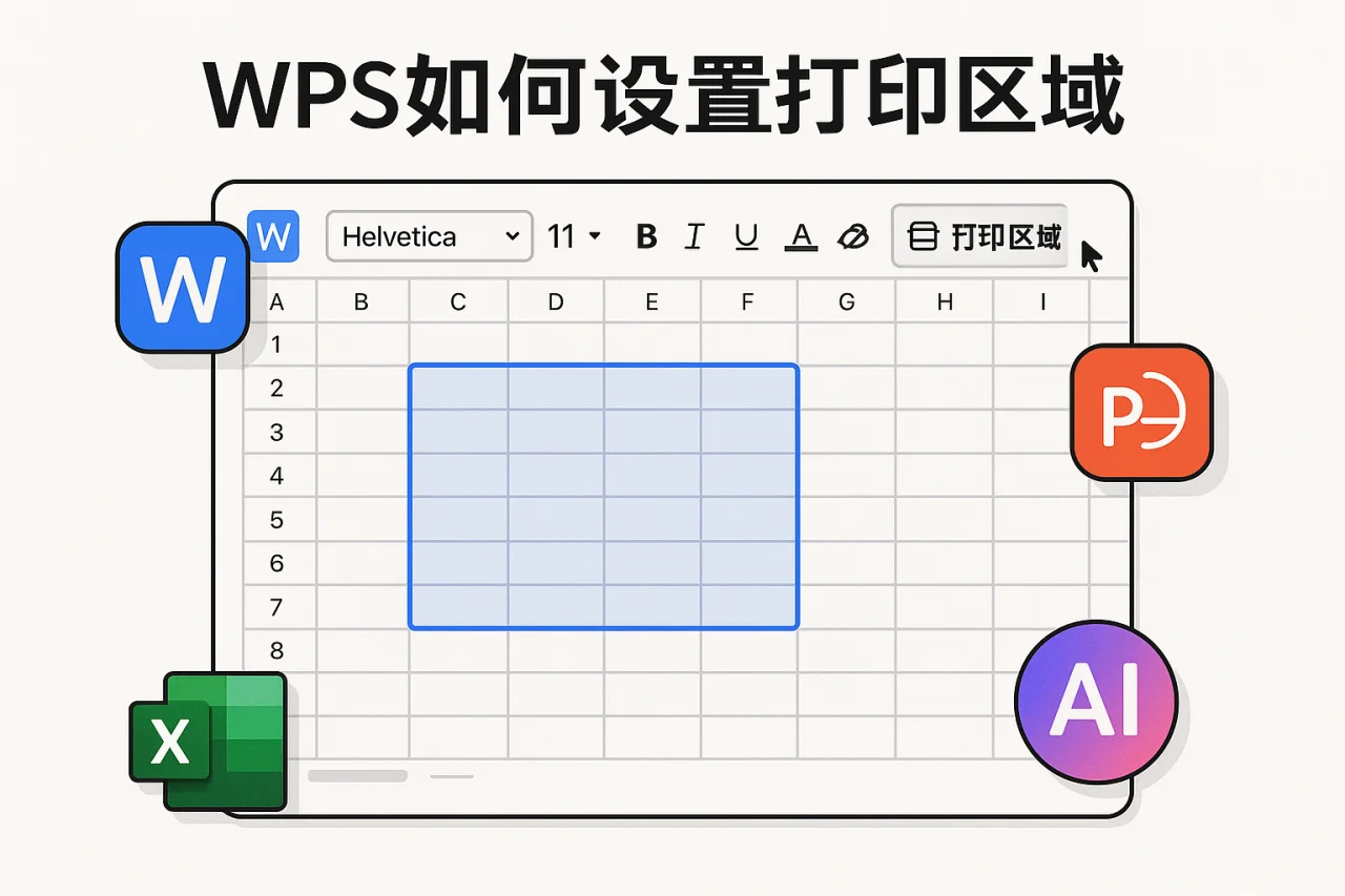 wps如何设置打印区域