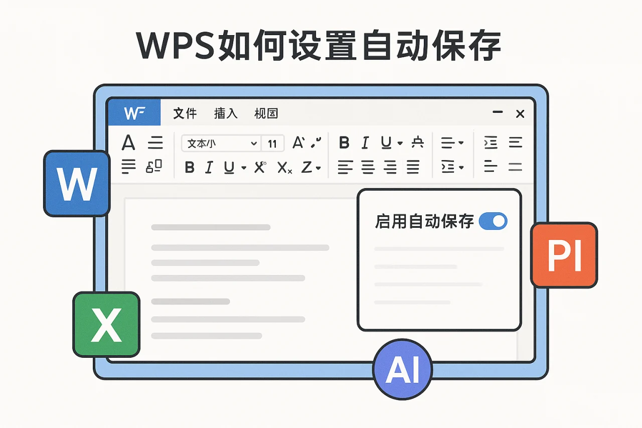 WPS如何设置自动保存