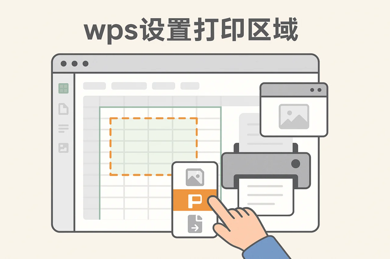wps设置打印区域