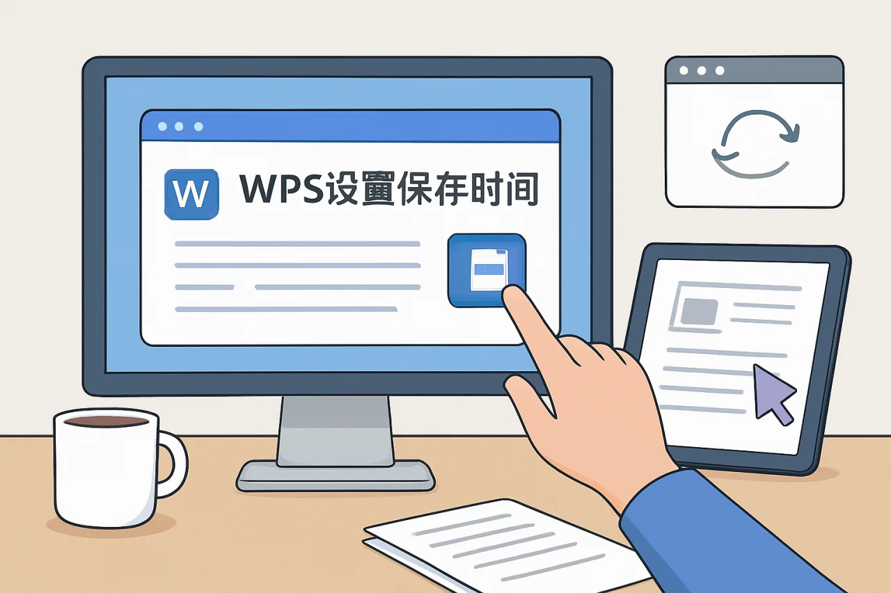 WPS设置保存时间