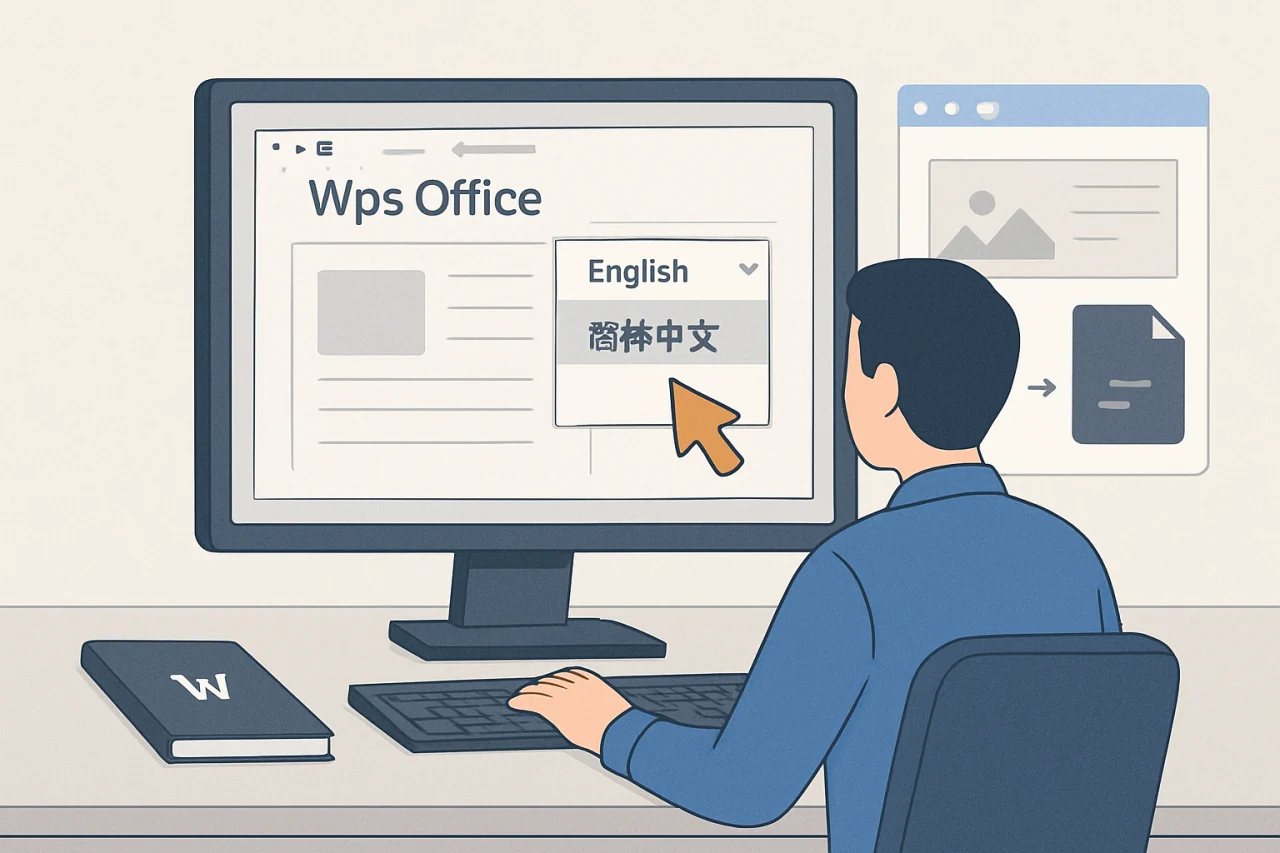 Wps office切换中文
