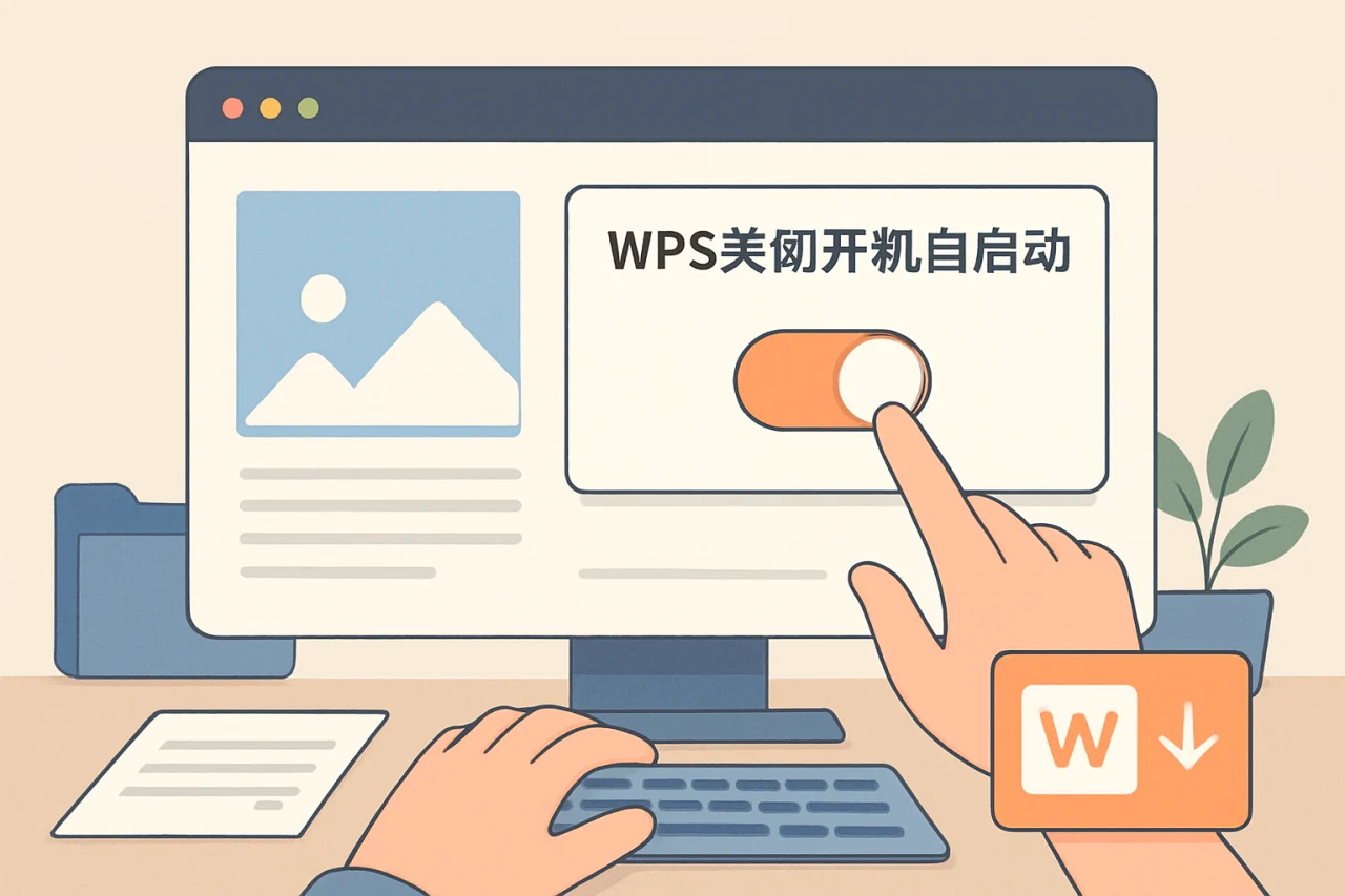 WPS关闭开机自启动