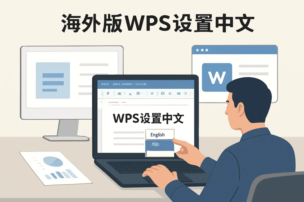 海外版WPS设置中文